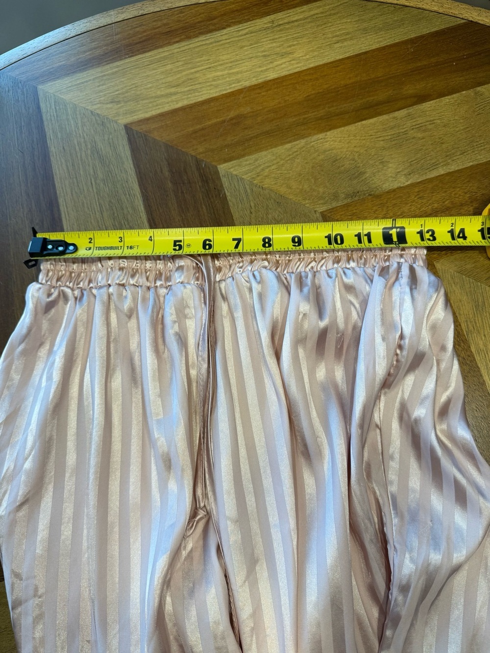 Tart Intimates Blush Pink Satin Stripe Two-Piece Pajama Set flaw - Picture 9 of 13